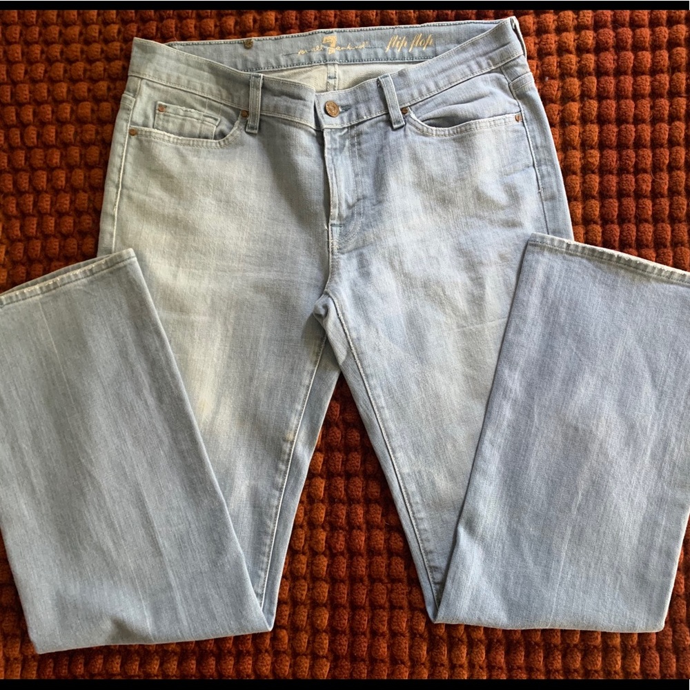NWOT- 7 for all mankind -men’s flip-flops jeans
